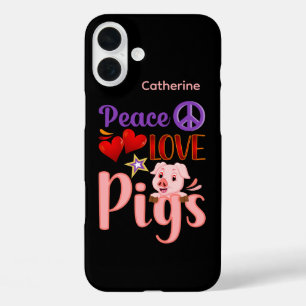 Coque Pour iPhone 16 Plus Les amateurs de cochon adorent l'art du mot