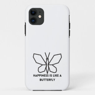 Case-Mate iPhone Case Les Amateurs De Papillons : Le Bonheur Est Comme U
