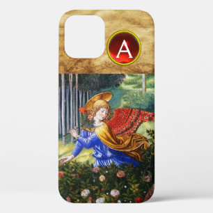 Coque Case-Mate iPhone Les anges rassemblent les fleurs dans un paysage c