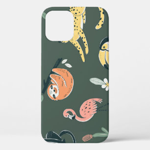 Case-Mate iPhone Case Les animaux de la jungle Faune de la flore Vintage