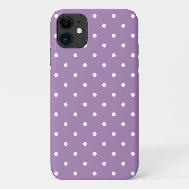 Coques Case-Mate iPhone les années 50 Style Violet Polka Dot iPhone, Plus  (Dos)