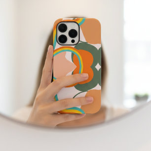 Coque Case-Mate iPhone Les années 70 coloré rétro abstrait sur l'esthétiq