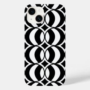 Coque Case-Mate iPhone Les années 70 géométrique Retro Globe Motif noir e