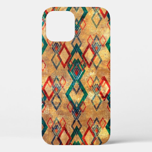 Coques Case-Mate iPhone Les boho ethniques grondent le vieux motif. Impres (Verso)