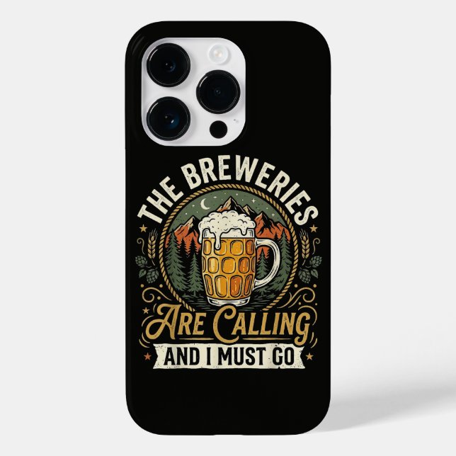 Coques Case-Mate iPhone Les brasseries appellent et je dois y aller (Verso)