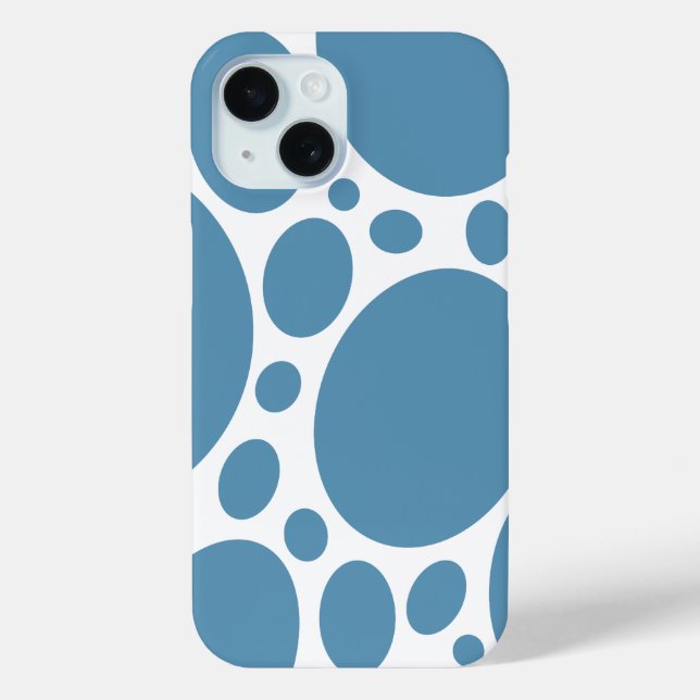 Coques Case-Mate iPhone Les bulles de Denim Bule (Verso)