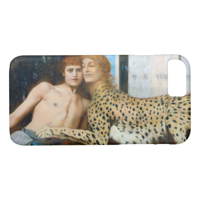Coques Case-Mate iPhone Les Caresses, Fernand Khnopff (Dos (Horizontal))