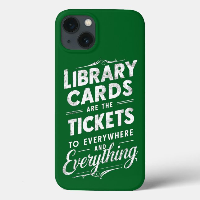 Coques Case-Mate iPhone Les Cartes De Bibliothèque Sont Les Billets Vers P (Verso)