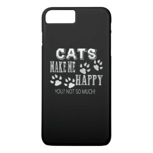Coque iPhone 8 Plus/7 Plus Les chats me rendent heureux !