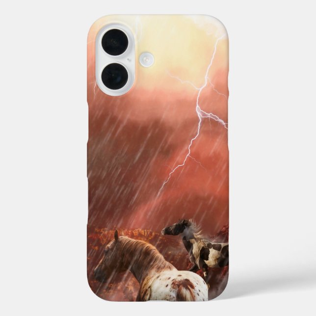 COQUES Case-Mate iPhone LES CHEVAUX SAUVAGES DÉSERTENT LA TEMPÊTE (Verso)