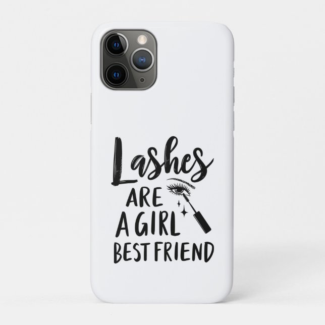 Coques Case-Mate iPhone Les cils sont le meilleur ami d'une fille (Dos)