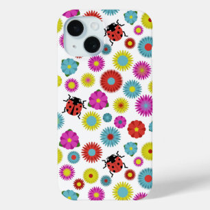 Coque Case-Mate iPhone Les coccinelles dans le jardin parmi les fleurs