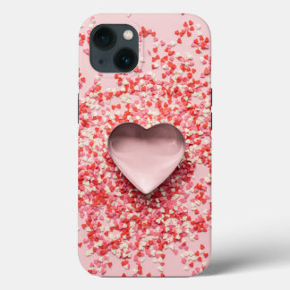 Case-Mate iPhone Case les coeurs avec des arroses de confetti
