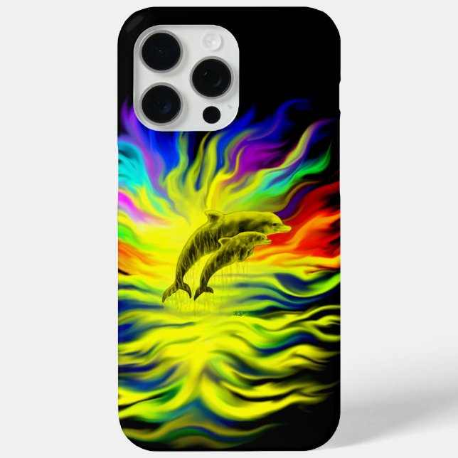 Coques Case-Mate iPhone Les dauphins sous le soleil (Verso)