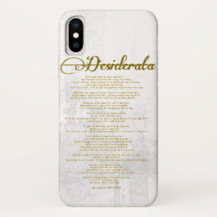 Coque iPhone X Les desiderata "choses désirées "