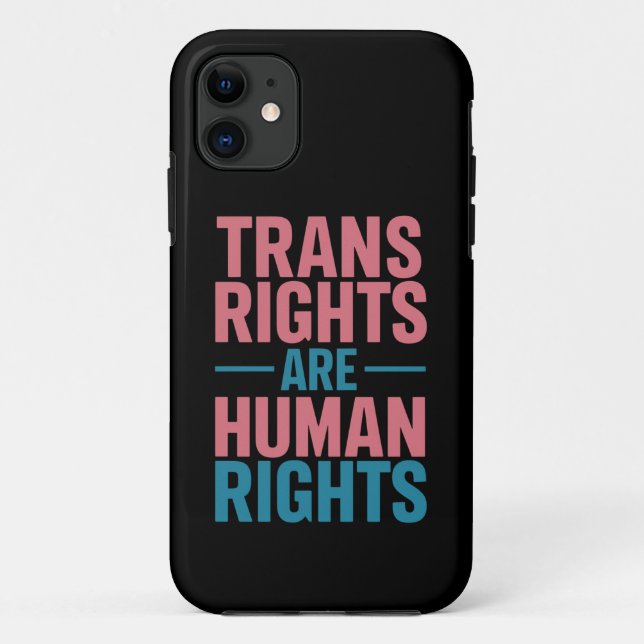 Coques Case-Mate iPhone Les droits trans sont des droits de l'homme Fierté (Dos)