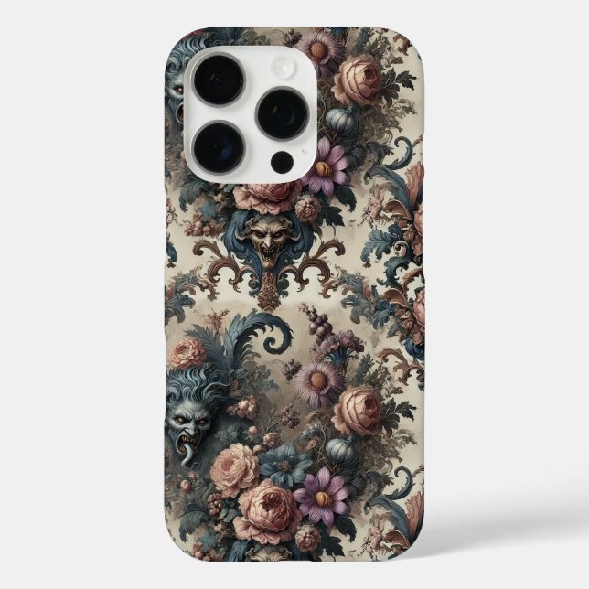 Coques Case-Mate iPhone Les Fiends Formelles - Design Floral Gothique (Verso)