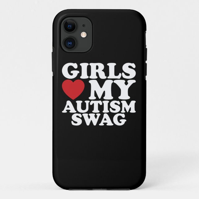 Coques Case-Mate iPhone Les filles aiment mon cœur de sensibilisation au s (Dos)
