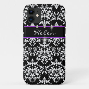 Case-Mate iPhone Case Les filles noires violettes nomment moderne