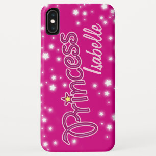 Coque Pour iPhone XS Max Les filles nommées princesse star graphique