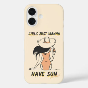 Coque Pour iPhone 16 Les Filles Veulent Juste Avoir du Soleil – Vacance