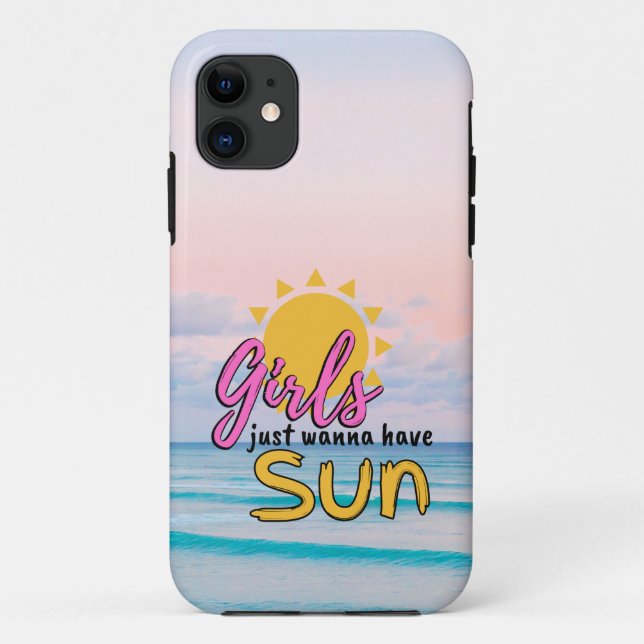 Coques Case-Mate iPhone Les filles veulent juste avoir Sun Beach (Dos)