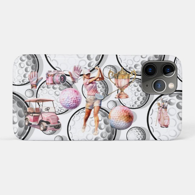 Coques Case-Mate iPhone Les filles vont au golf (Dos (Horizontal))