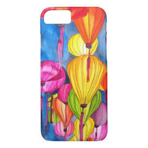 Coque iPhone 8/7 Les fines aquarelles des lanternes chinoises