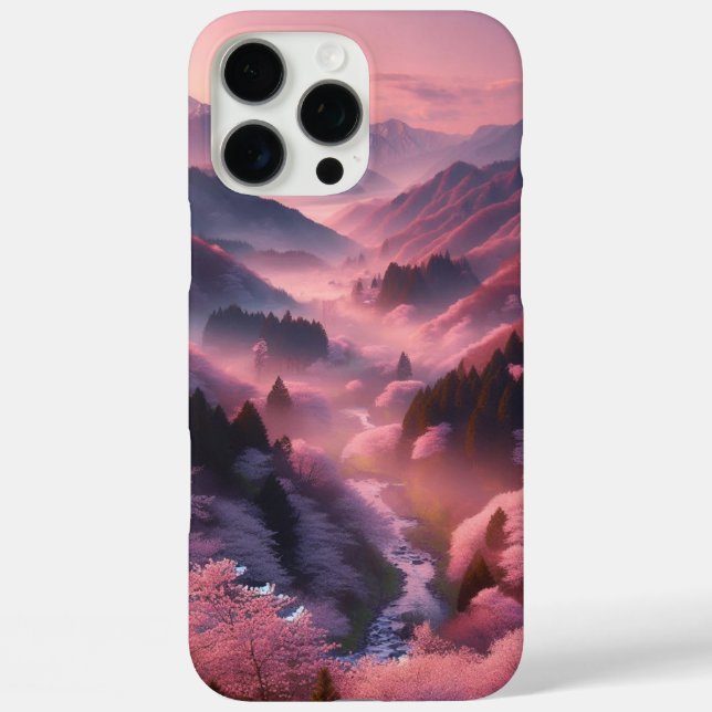 Coques Case-Mate iPhone Les fleurs de cerisiers japonais dans une forêt de (Verso)