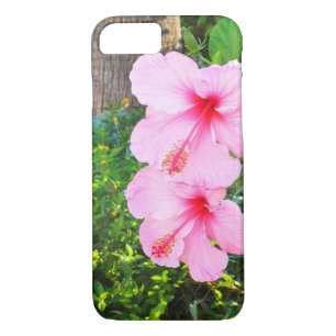 Coque iPhone 8/7 Les fleurs d'Hibiscus roses