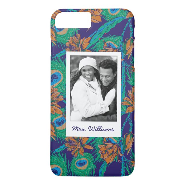 Coques Case-Mate iPhone Les fleurs et les plumes | ajoutent votre photo et (Dos)