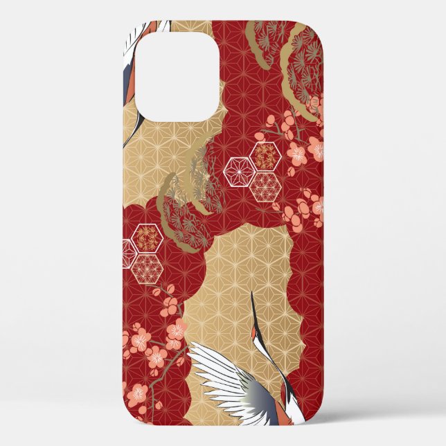 Coques Case-Mate iPhone Les fleurs japonaises de kimono (Verso)
