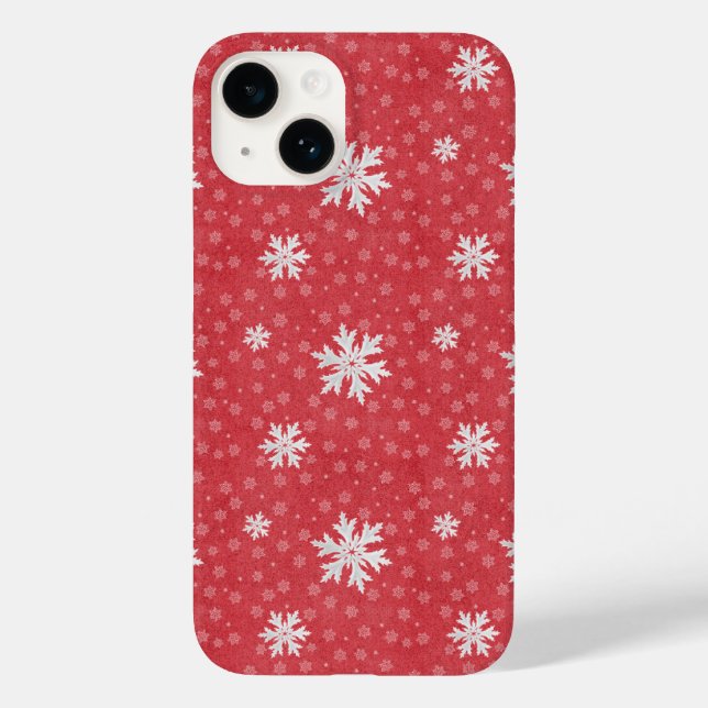 Coques Case-Mate iPhone Les flocons de neige à la veille de Noël Invitatio (Verso)