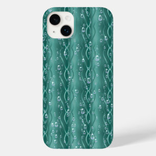 Coque Case-Mate iPhone Les gouttes de pluie sur le métal vert