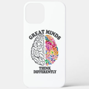 Case-Mate iPhone Case Les grands esprits pensent différemment Cerveau
