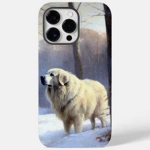 Coque Case-Mate iPhone Les Grands Pyrénées Laissent Neige Noël
