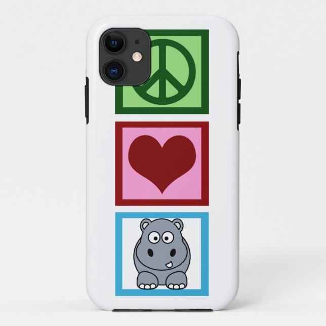 Coques Case-Mate iPhone Les hippopotames de paix (Dos)