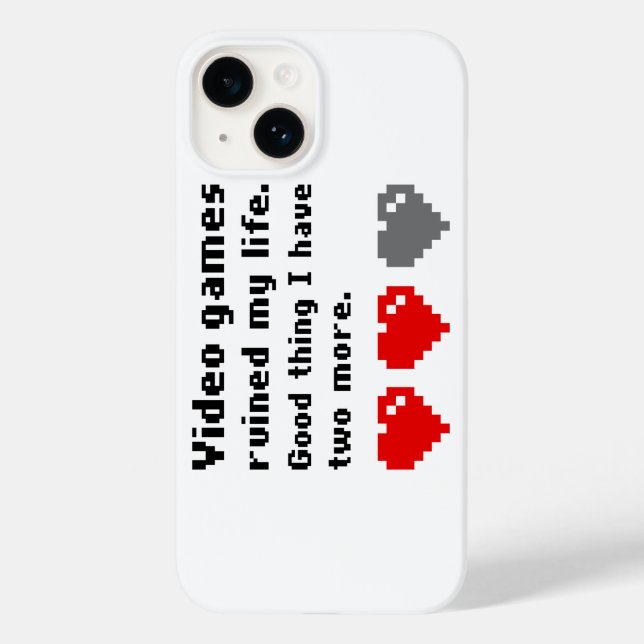 Coques Case-Mate iPhone Les jeux vidéo ont ruiné ma vie (Verso)