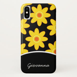 Coque iPhone X Les jolies marguerites ont personnalisé la caisse