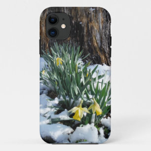 Etui iPhone Case-Mate Les jonquilles jaunes dans la neige