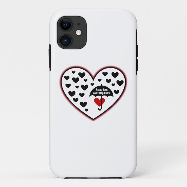 Coques Case-Mate iPhone Les jours pluvieux ne peuvent pas arrêter l'amour (Dos)