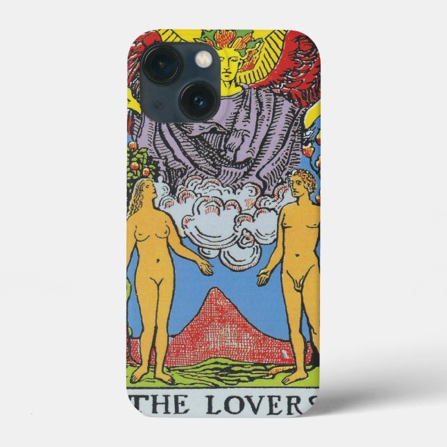 Coques Case-Mate iPhone Les Lovers Tarot Card Tarots Lecture (Verso)