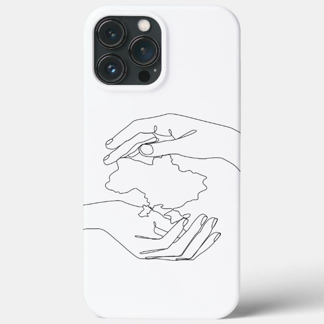 Coques Case-Mate iPhone Les mains humaines protègent l'Ukraine. ukrainien (Verso)