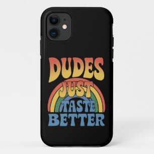 Case-Mate iPhone Case Les mecs Goûtent mieux Gay pride arc-en-ciel Vinta