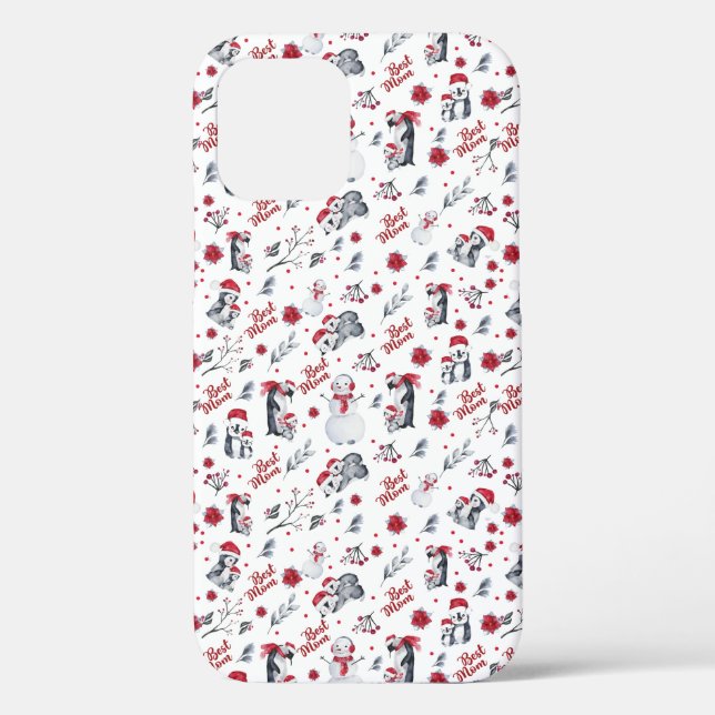 Coques Case-Mate iPhone Les Meilleurs Pingouins de Noël (Verso)