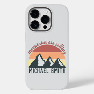Coque Case-Mate iPhone Les montagnes pastel vintages appellent le monogra