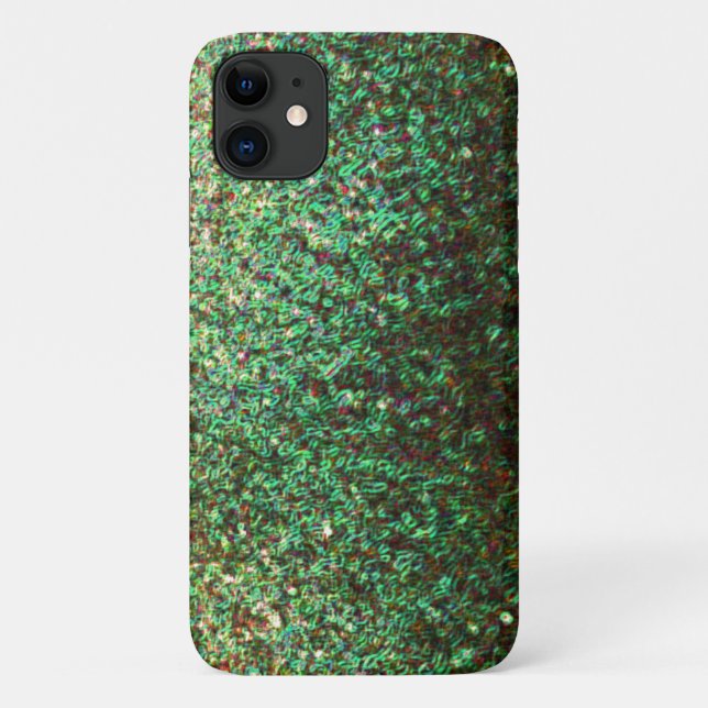 Coques Case-Mate iPhone Les Motifs d'art Abstrait vert de la planète (Dos)
