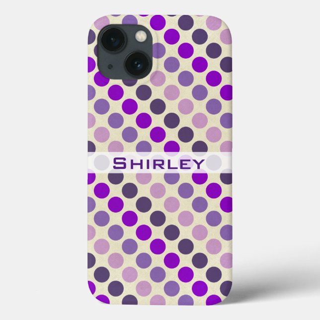 Coques Case-Mate iPhone Les nuances de Pois violets par Shirley Taylor (Verso)