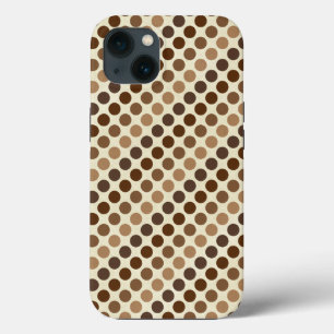 Case-Mate iPhone Case Les nuances des Pois Brown par Shirley Taylor