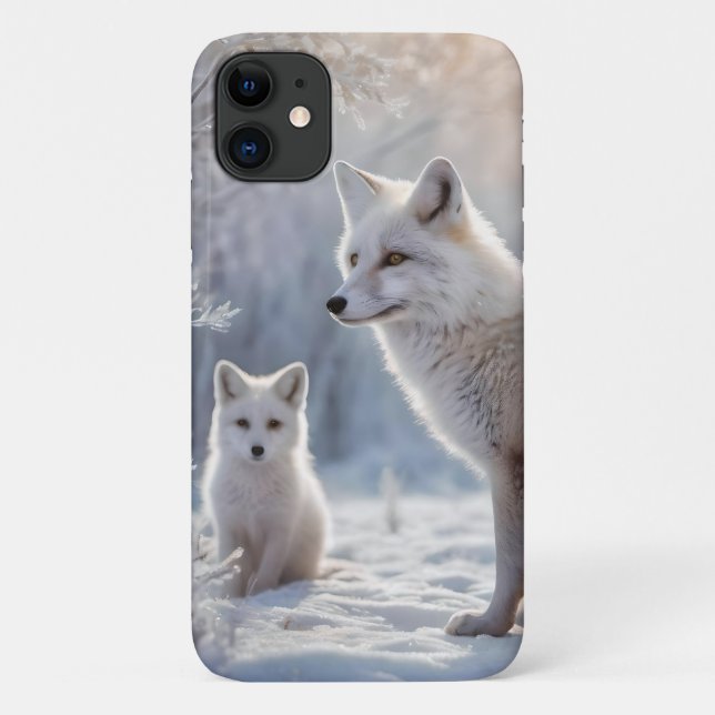 Coques Case-Mate iPhone "Les obligations décongelées : le renard arctique  (Dos)
